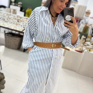 Vestido Camisero Rayas