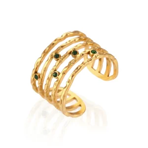 Anillo Circonita Verde