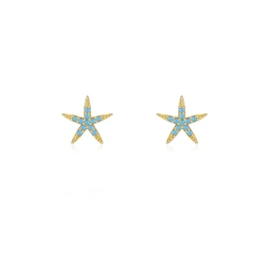 Pendientes Estrella Turquesa