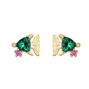 Pendientes Pez Circonita
