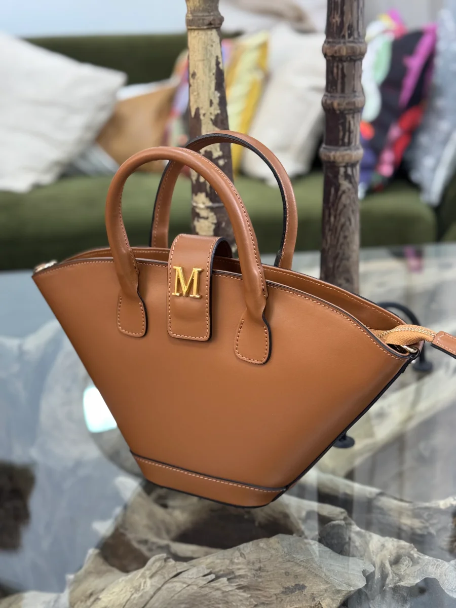 Bolso Piel Capazito Camel - Imagen 8