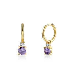 Pendientes Piedra Cristal Amatista