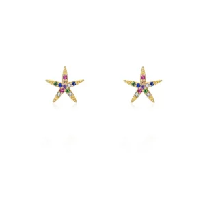 Pendientes Estrella Multicolor