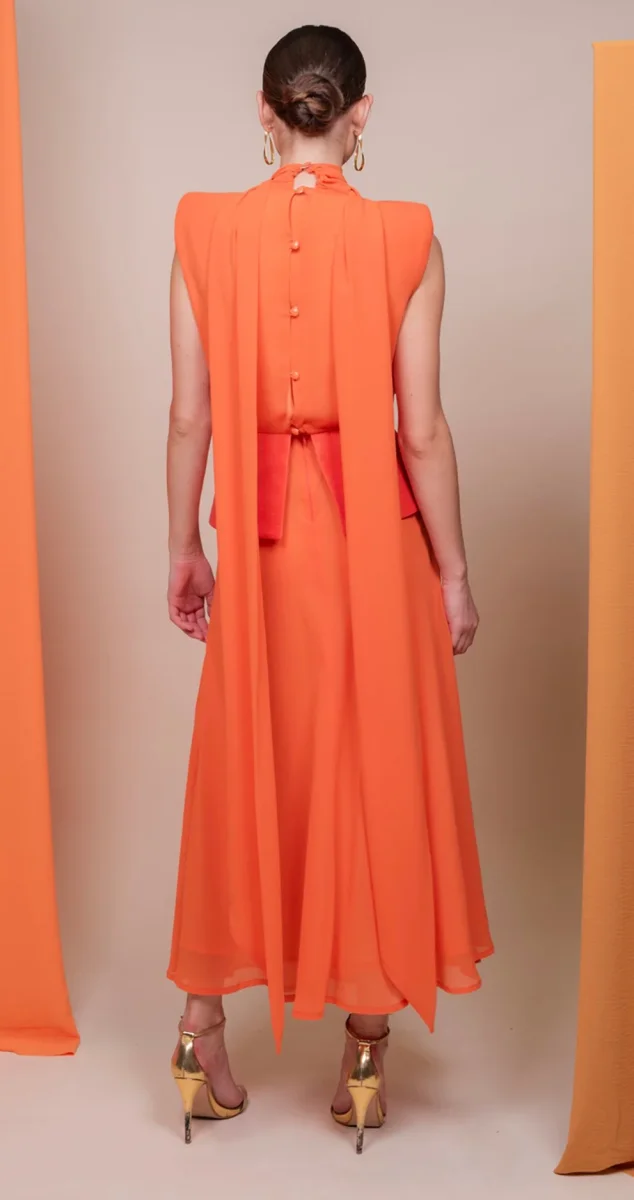 Vestido Diana Naranja Strena - Imagen 5