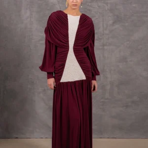 Vestido Belve Burdeos
