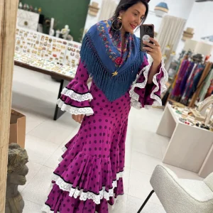 Traje Flamenca Abril Buganvilla T.38 y 42