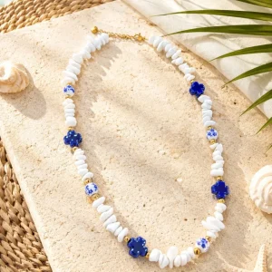 Colgante de Corales Blanco y Azul