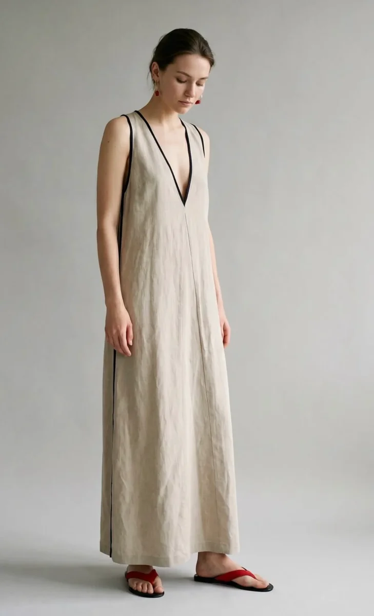 Vestido Lino Bico