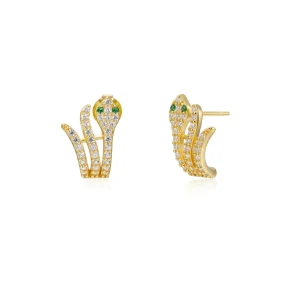Pendientes Serpiente Circonitas