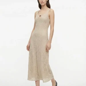 Vestido Croch Beig
