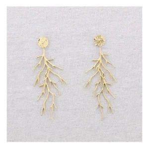 Pendientes XL Corales Oro