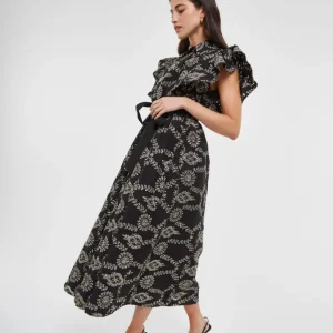 Vestido Perforado Negro
