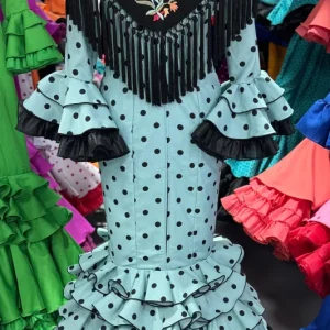 Traje Flamenca Macu Con lunar negro T.34