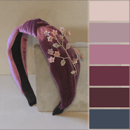 DIADEMA TERCIOPELO MALVA - Imagen 7