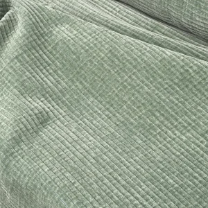 Tejido Chenilla Mosul Pana Gruesa Verde