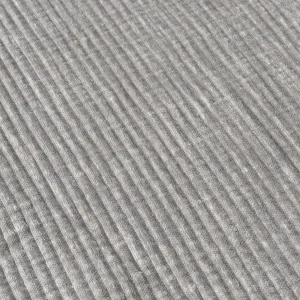 Tejido Chenilla Mosul Pana Gruesa Gris