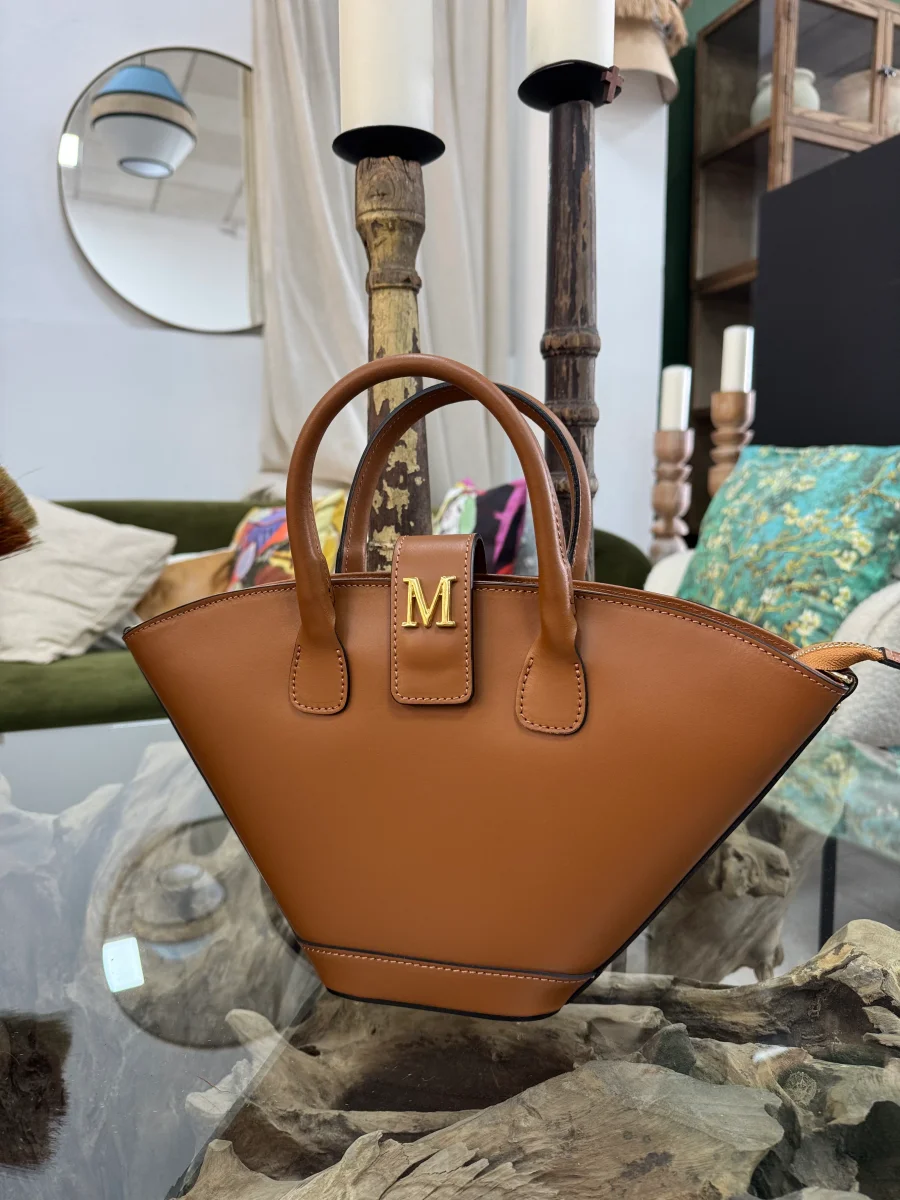 Bolso Piel Capazito Camel - Imagen 7