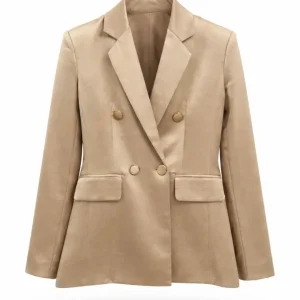 Blazer Satinada Beig