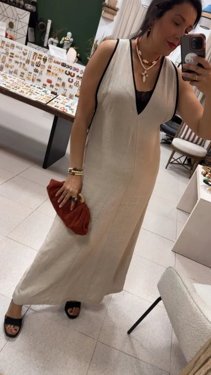 Vestido Lino Bico - Imagen 5