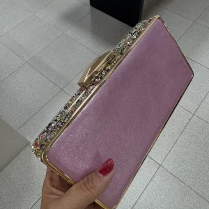 Clutch Rosa Chicle Lateral Multicolor