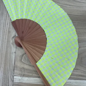 Abanico Vichy Amarillo
