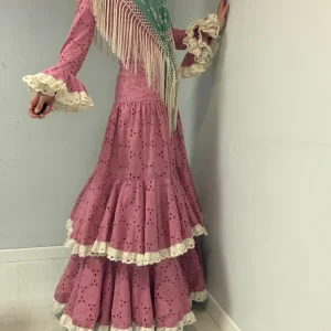 Traje Flamenca Perforado Malagueña T.44