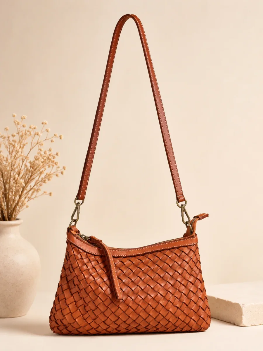 Bolso Piel Trenzada - Imagen 2