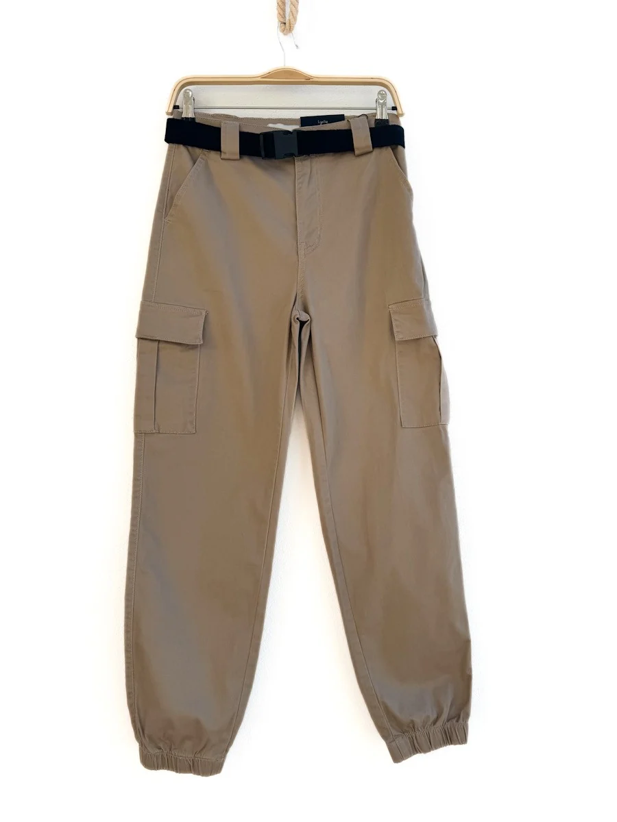 Pantalón Cargo con Cinturón Ajustable - Imagen 2