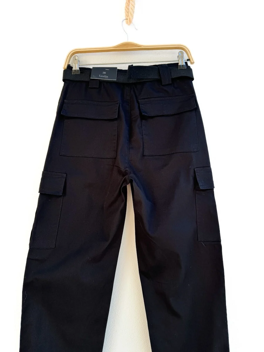 Pantalón Cargo con Cinturón Ajustable - Imagen 6