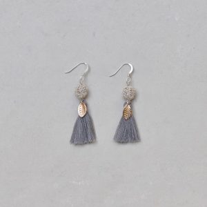 GRAY & SILVER TASSEL