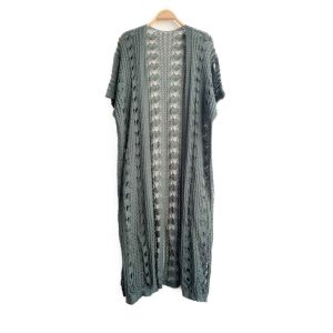 Kimono calado estilo perlé para mujer