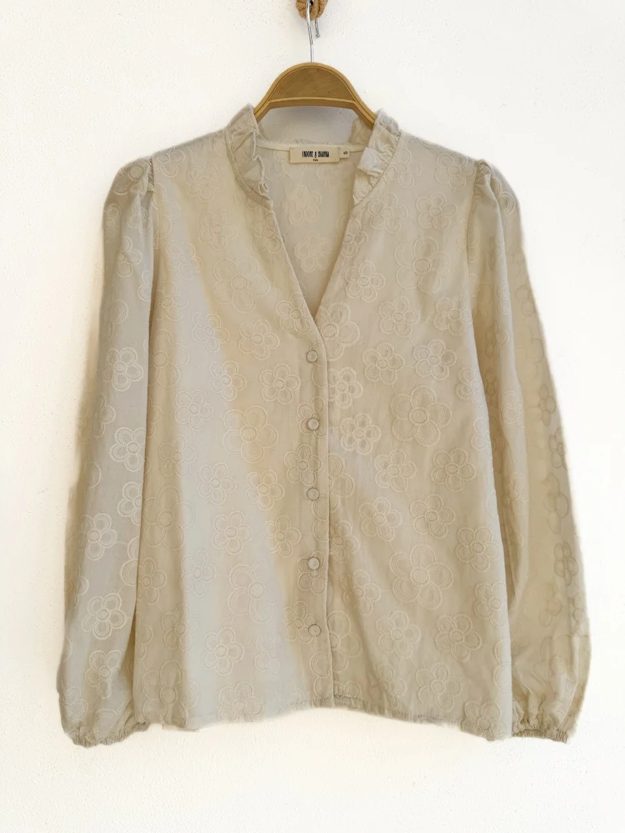 Blusa Bordada Flor 80372