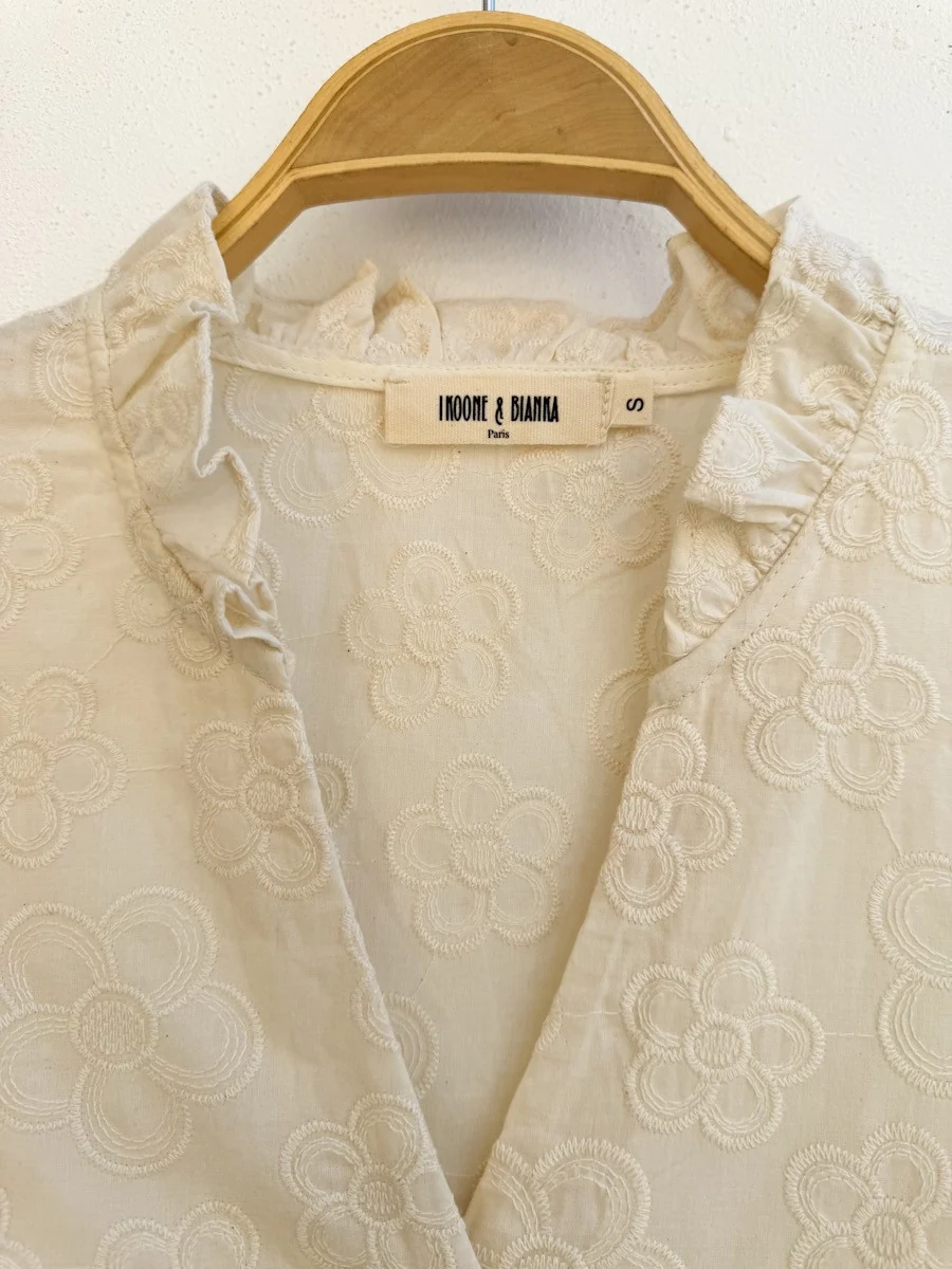 Blusa Bordada Flor 80372 - Imagen 3