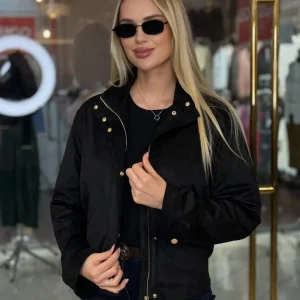 Chaqueta bomber de ante