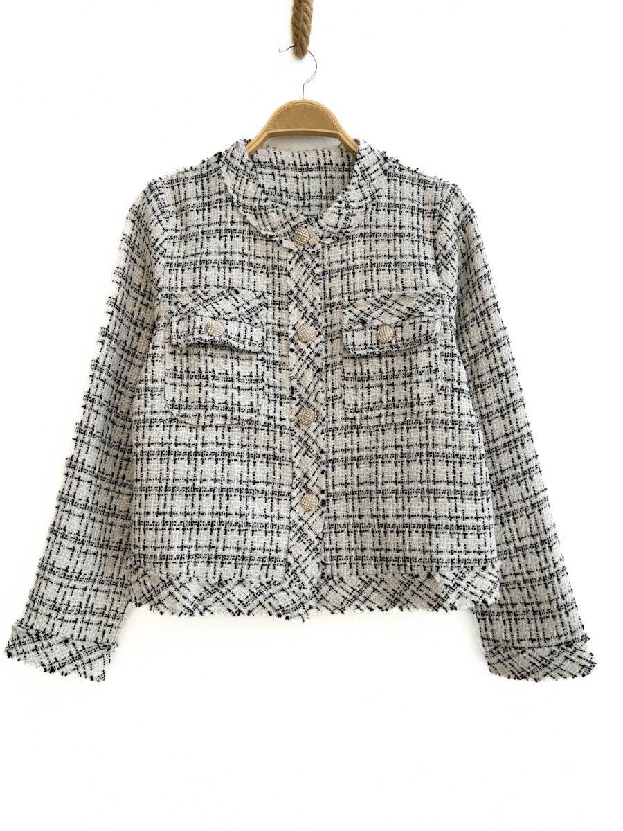 Chaqueta Tweed Bolsillos - Imagen 6