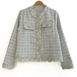 Chaqueta Tweed Bolsillos