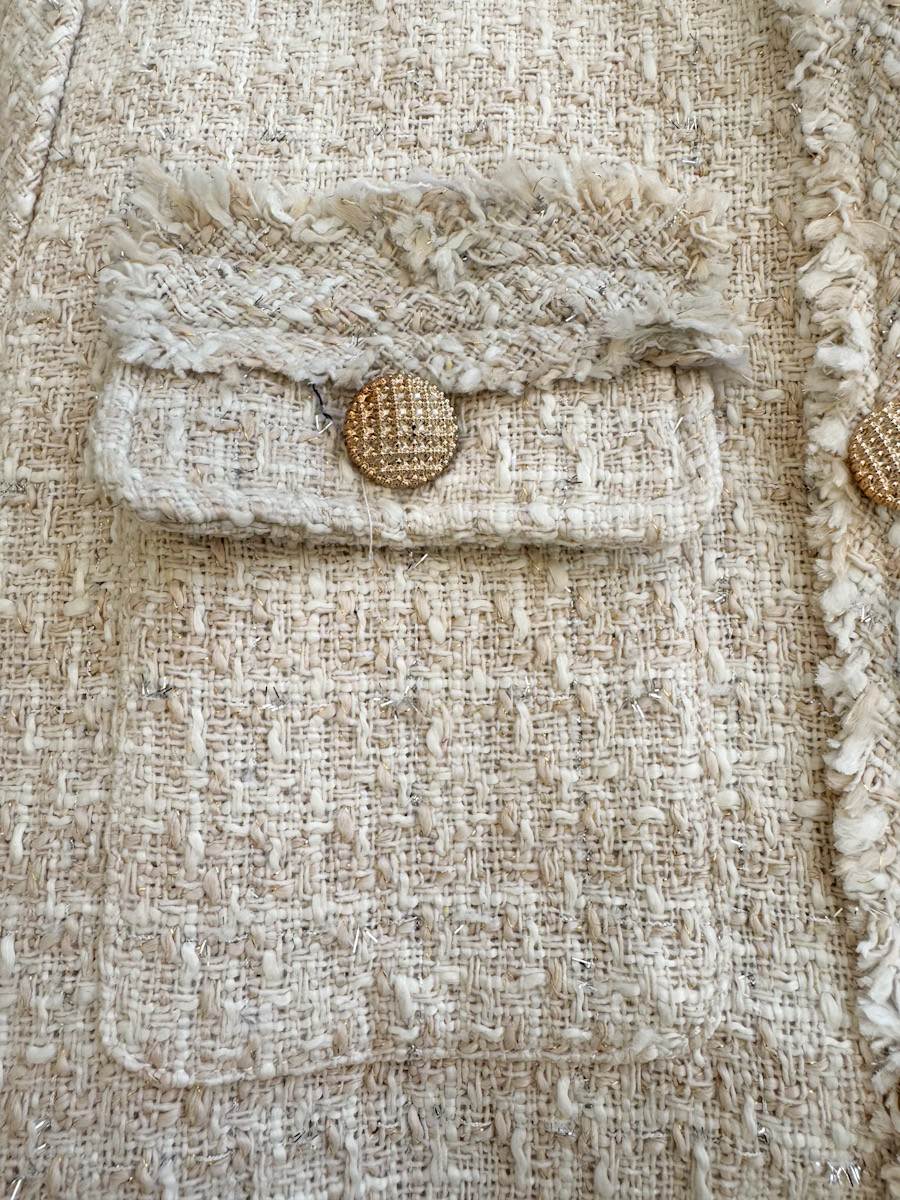 Chaqueta Tweed Bolsillos - Imagen 5