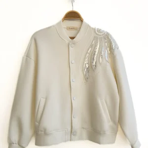 Bomber Bordado Con Lentejuelas