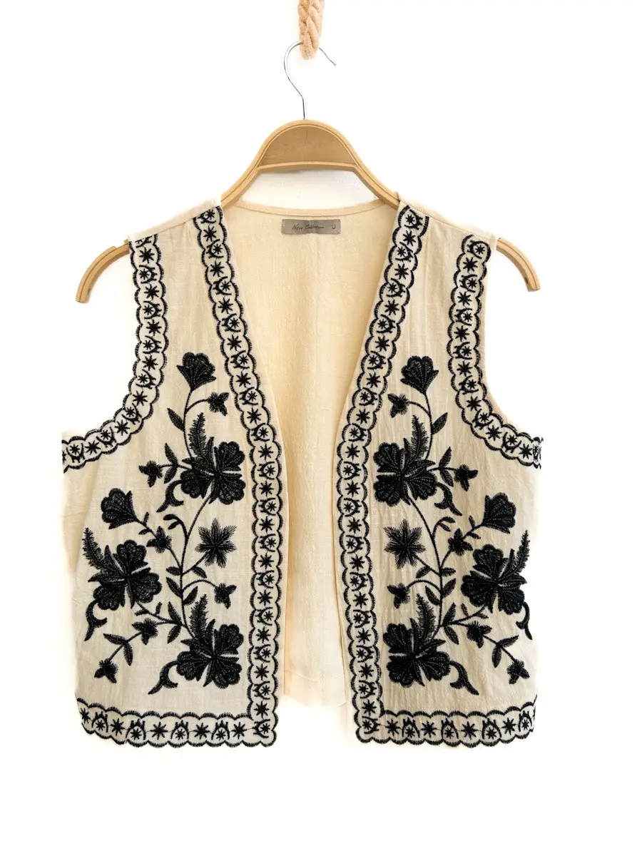 Chaleco Bordado Bohemio - Imagen 2