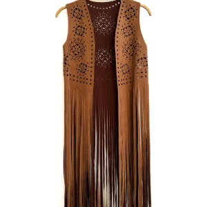 Chaleco Bohemio18816 Con Flecos