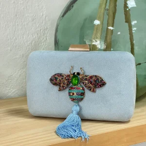 Clutch Joya Bali Azul Claro
