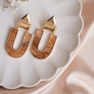 Pendientes Lazadera Caramelo
