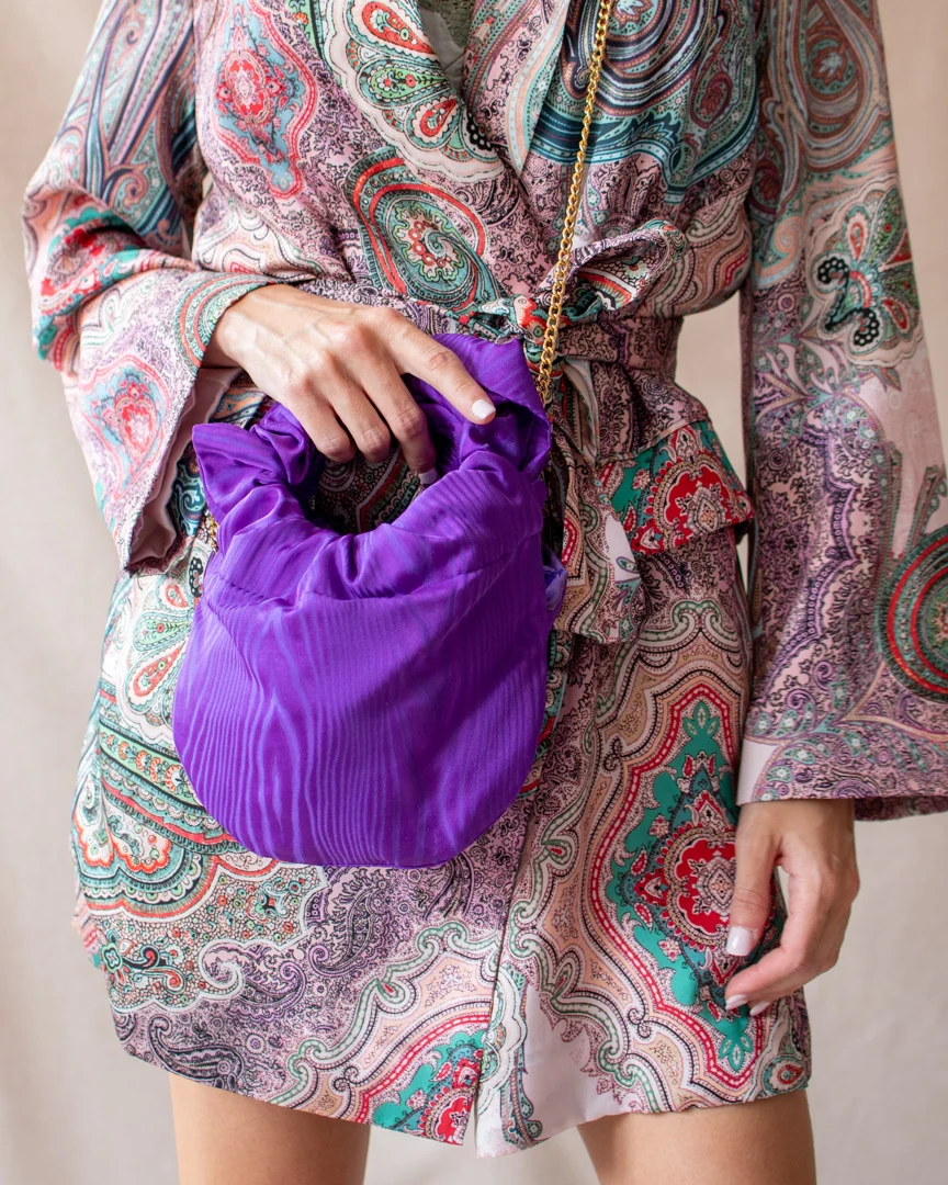 Bolso Bambú Morado - Imagen 7