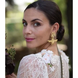 PENDIENTES ORO ABEJORRO
