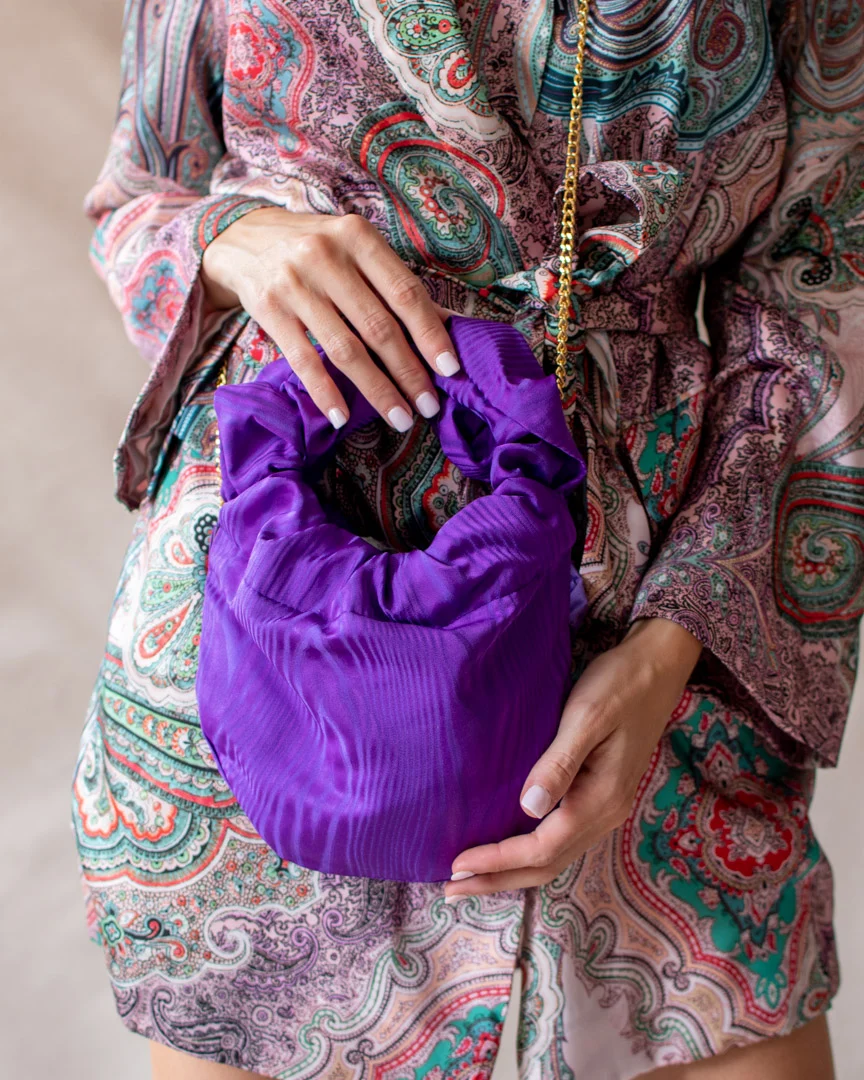 Bolso Bambú Morado - Imagen 3