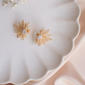 Pendientes Estrix Cristal Oro