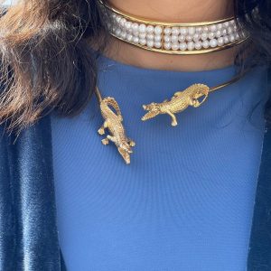 Choker Cocodrilo