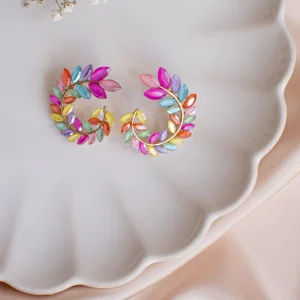 Pendientes Espiral Multicolor