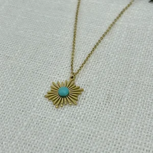 Colgante Cadena Estrella Turquesa