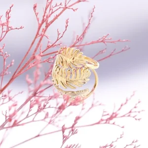 Anillo Acero Hoja